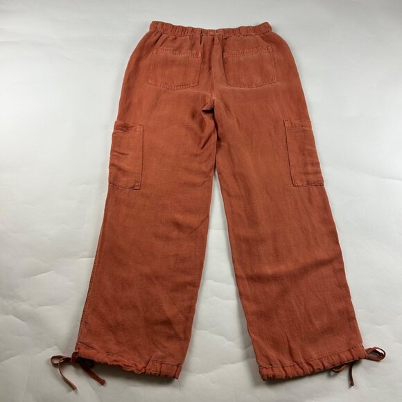 Joie Terracotta Linen Blend Relaxed Leg Lounge Pant S - Picture 5 of 7